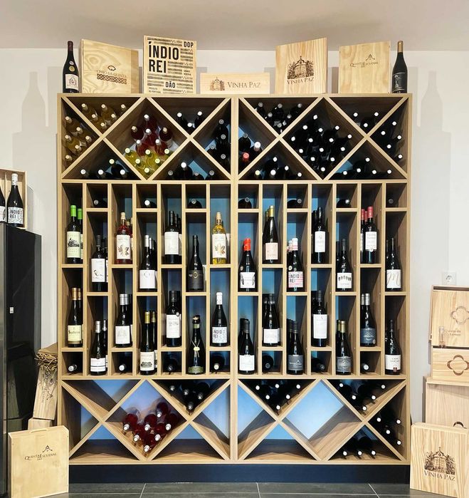 Garrafeiras de Chão Madeira - 24 a 300 Garrafas