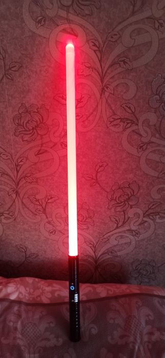 RGB світловий меч з металевою ручкою, акумуляторний