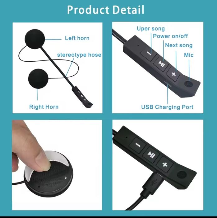 Мото гарнитура Bluetooth (гарнитура в шлем)