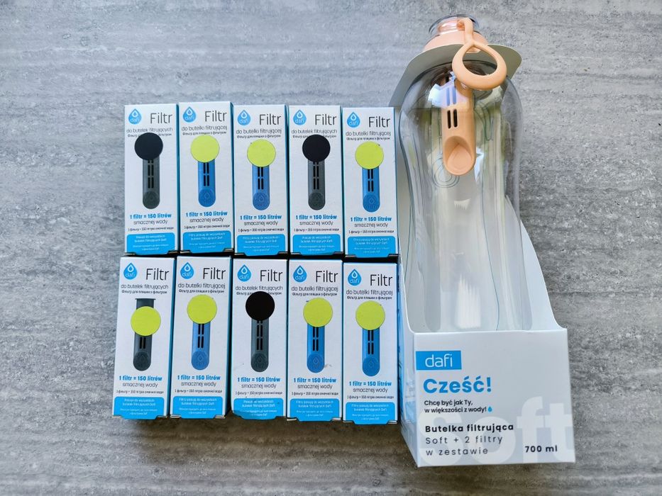Dafi butelka i 10 filtrów nowe