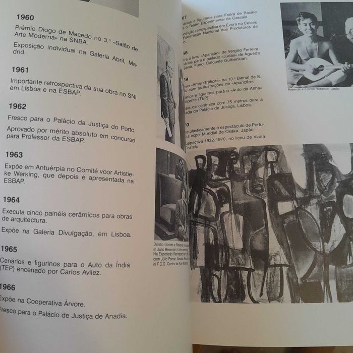 Catálogo de Exposição de Júlio Resende - Pintura- Desenho