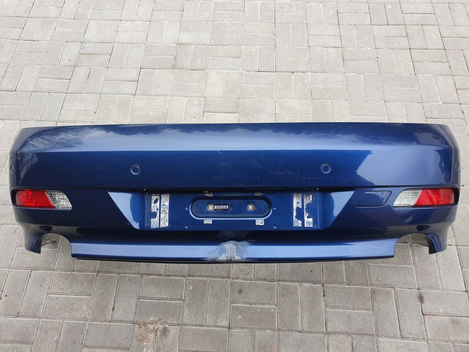 BMW 6 E63 E64 Zderzak Tył A07/5 Mysticblau PDC Komplet