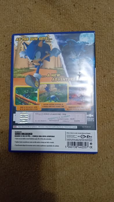 Jogo para playstation 2 sonic