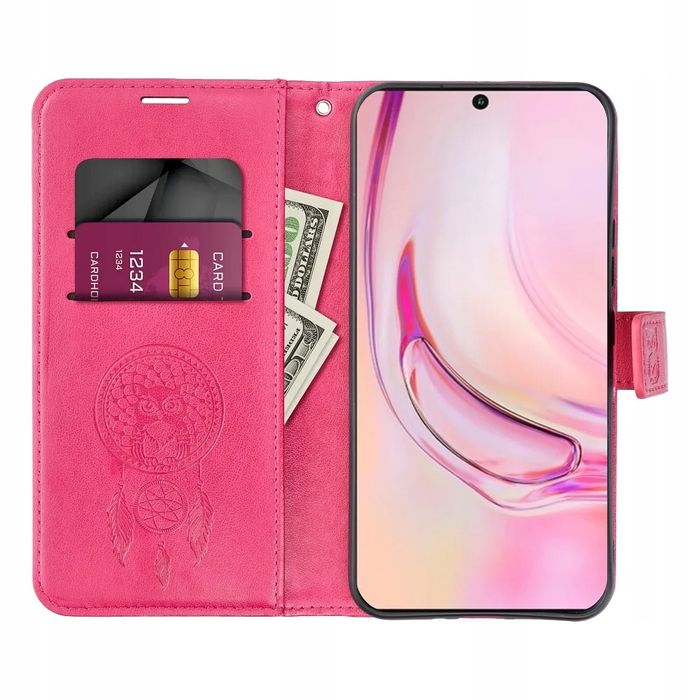 ETUI Kabura MEZZO Book do XIAOMI Redmi 14C łapacz snów magenta