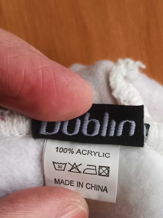 Тепла демісезонна шапочка для дівчинки на окіл голови 48см. Dublin