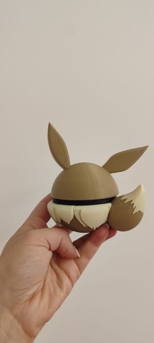 Eevee pokeball pokemon 3d