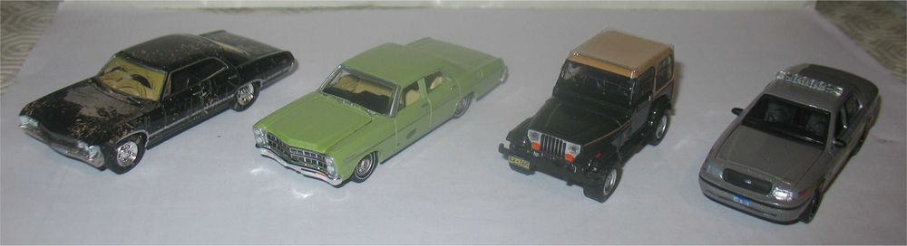 Greenlight - Supernatural - Four-Car Collector's Set - Limited Edition