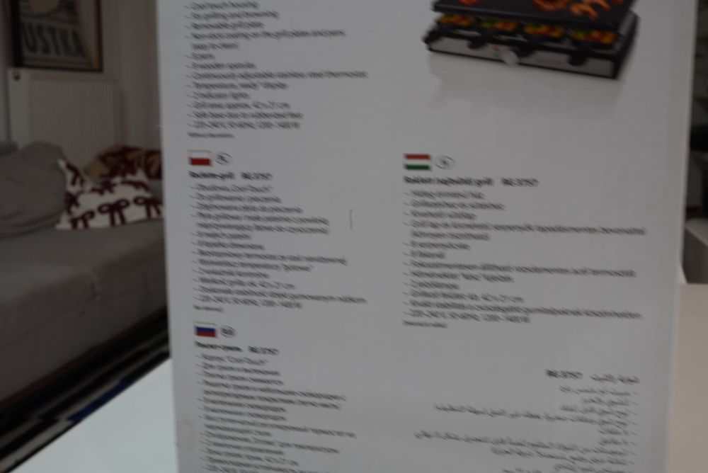 Grill elektryczny Raclette RG3757 – nowy, edycja Coca-Cola