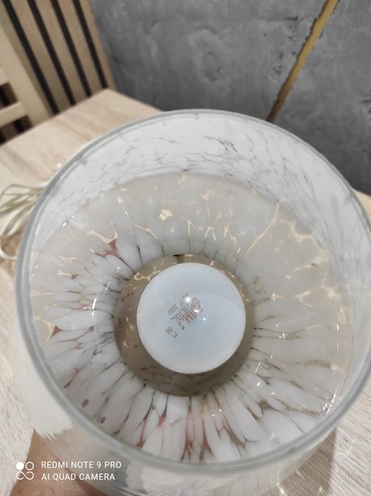 Lampka grzyb vintage prl murano