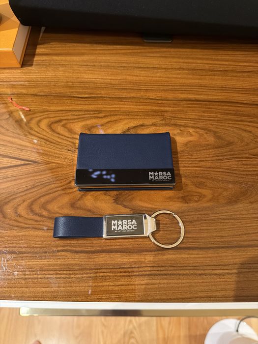 Kit com chaveiro e porta-chaves da empresa Marsa Maroc