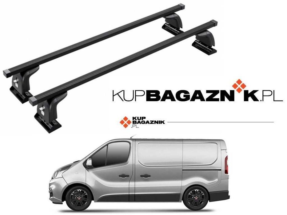 Bagażnik dachowy Fiat TALENTO Bus 2016 do 2024 Van bazowy belki reling