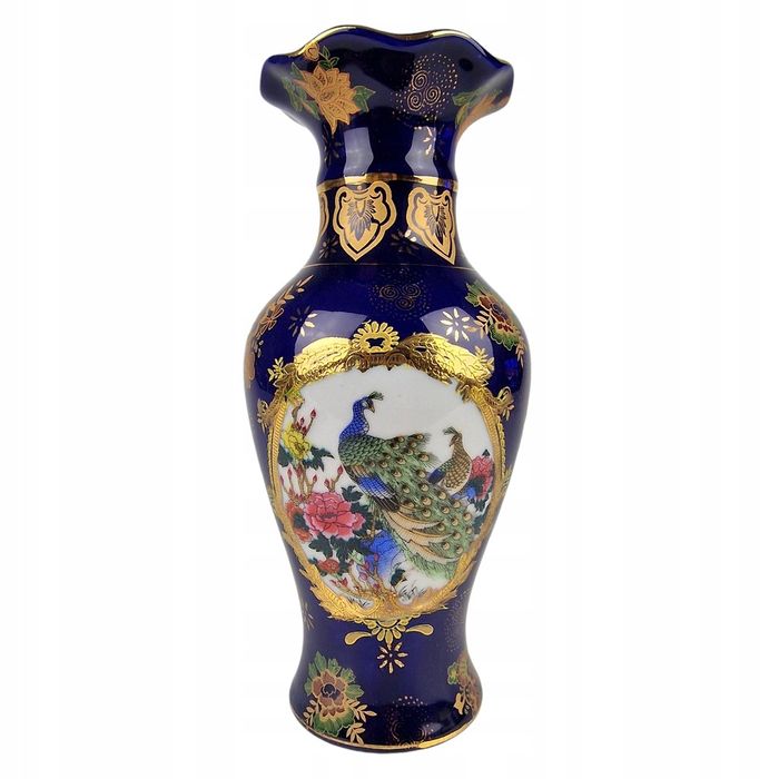 Wazon orientalny w kobalcie, Rajskie ptaki