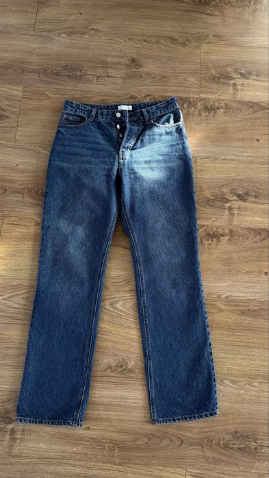 Jeansy H&M 38 wide leg wysoki stan
