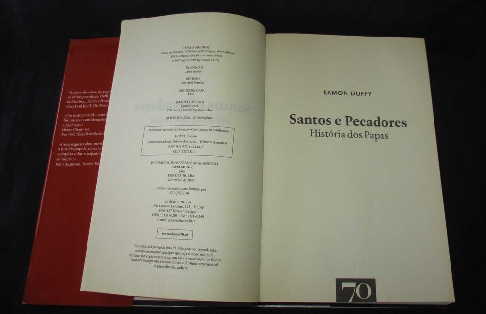 Livro Santos e Pecadores História dos Papas