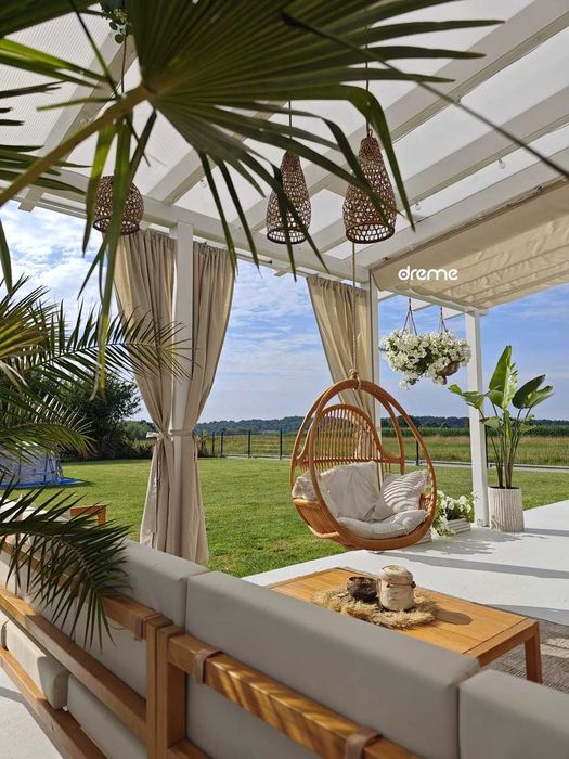 Zasłony tarasowe ogrodowe na wymiar wodoodporne UV