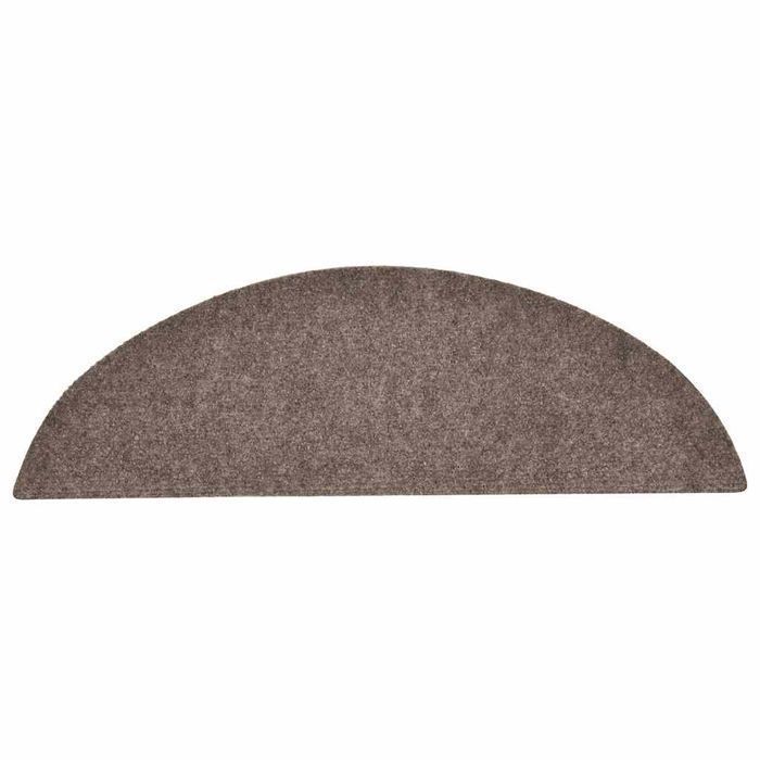 vidaXL Maty na schody samoprzylepne 30 szt. Kremowe 56x17x3 cm
