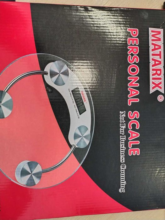 Ваги  підлогові Matarix скляні круглі до 180 кг (MX-451A)