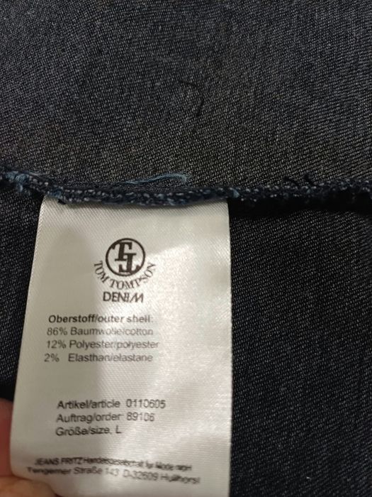 Kurtka katana jeansowa męska Tom Tompson rozm L.