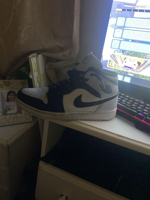 Jordan 11 branco e azul