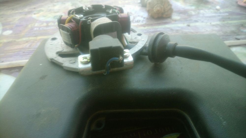 Статор магнето (генератора) Yamaha 3KJ (7 катушек разъем "мама/папа 3+