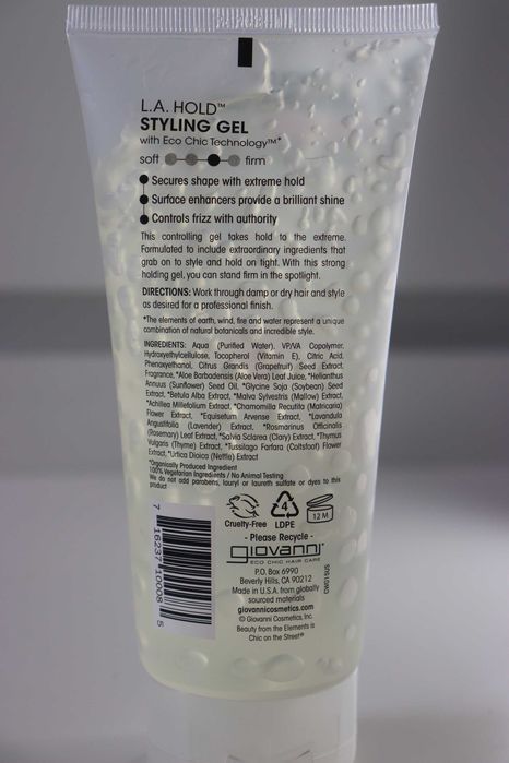 Гель для укладання волосся Giovanni Styling Gel, Strong Hold
