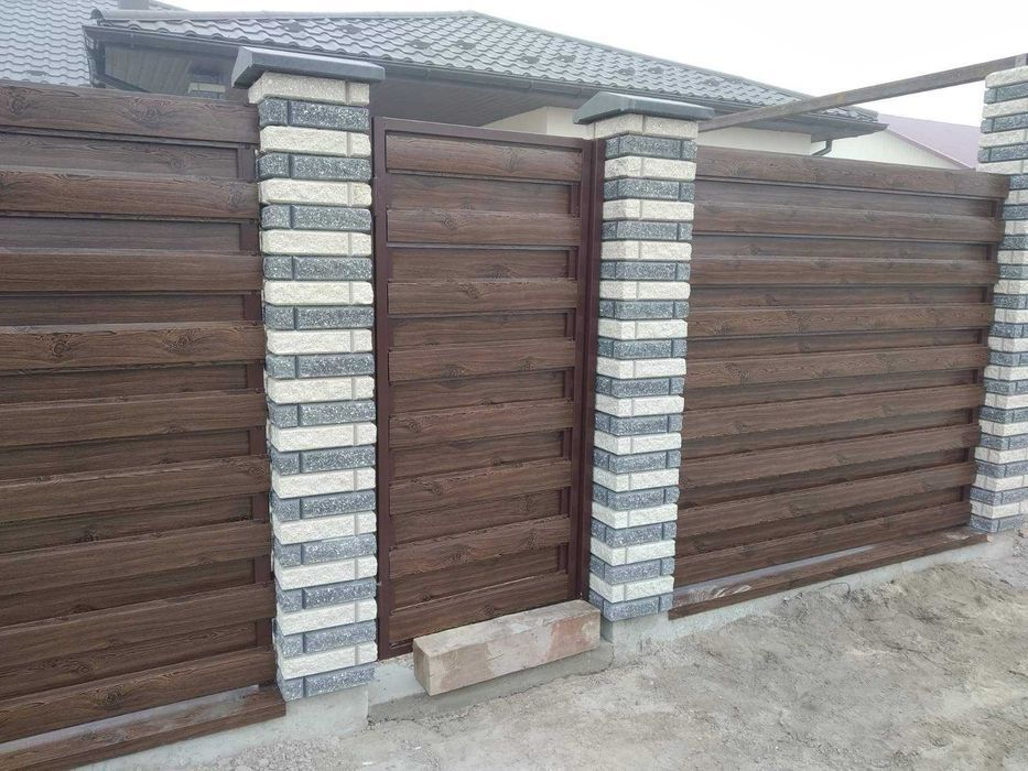 Паркан Ранчо Металевий Забор Жалюзи