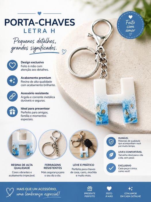 Peças em Resina Artesanais – Cinzeiros, Porta-Chaves, Abre-Latas e Personalizados