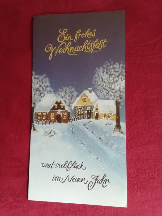 Postal de Natal, alemão