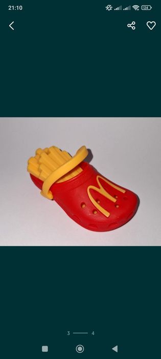 Breloczek Crocs Mac Donald frytki bucik