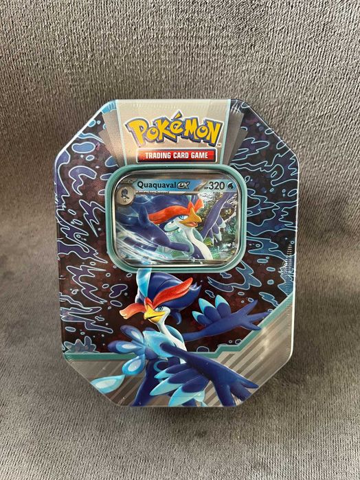 Pokemon TCG: Paldea Partners Tin Quaquaval puszka nowy oryginalny