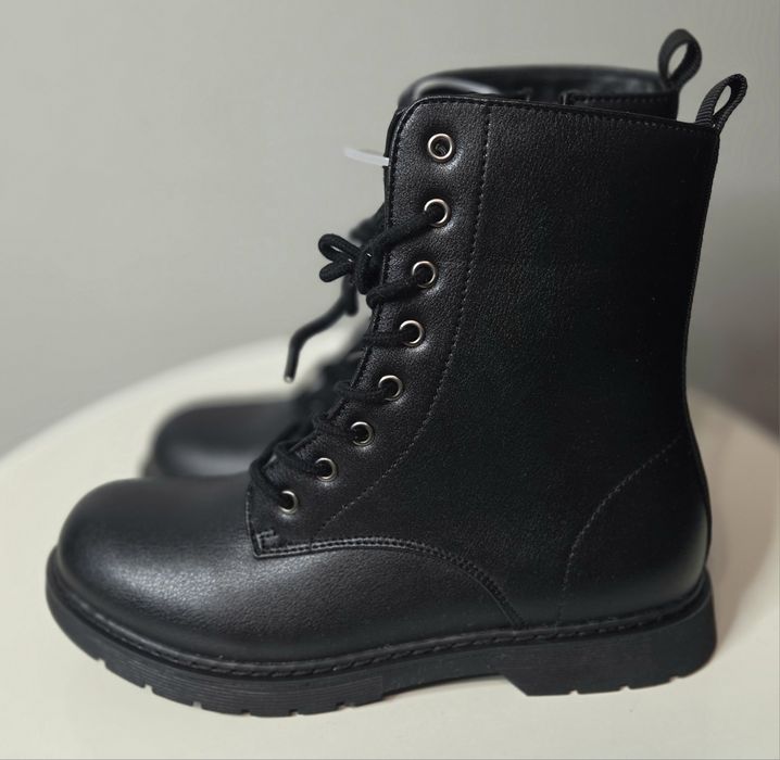 Botki Glany Workery Damskie Cleve Czarne 38