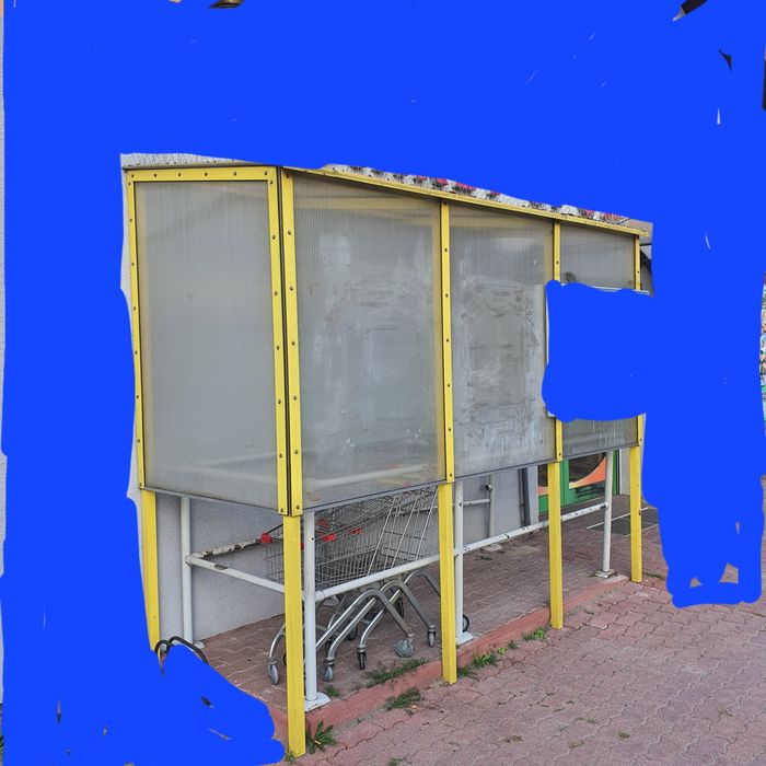 Wiata pod wózki,  drewno palarnia , mały składzie