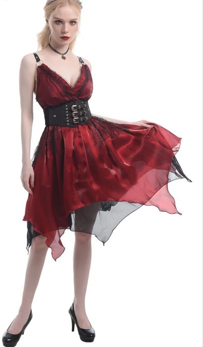Steampunk kostium gotycka sukienka-M