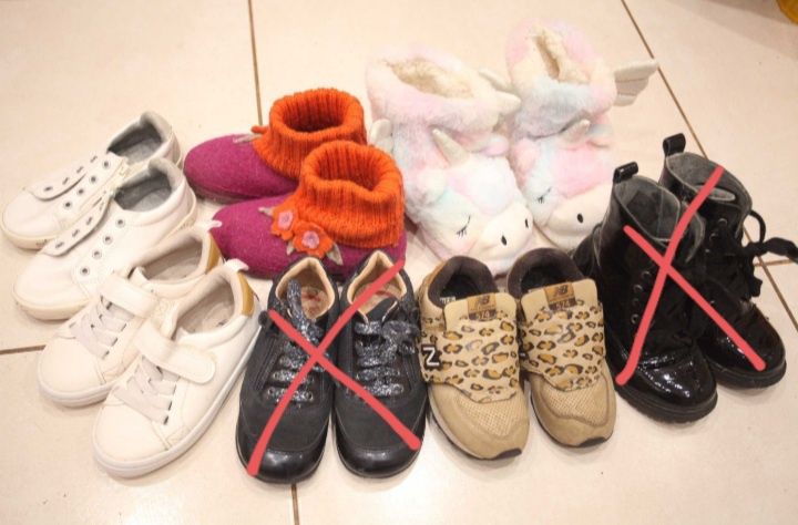 Zestaw 5 par 25r H&M ZARA New Balance trampki botki kapcie buty