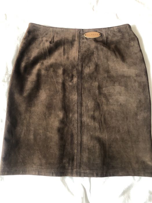 Spódnica damska zamszowa