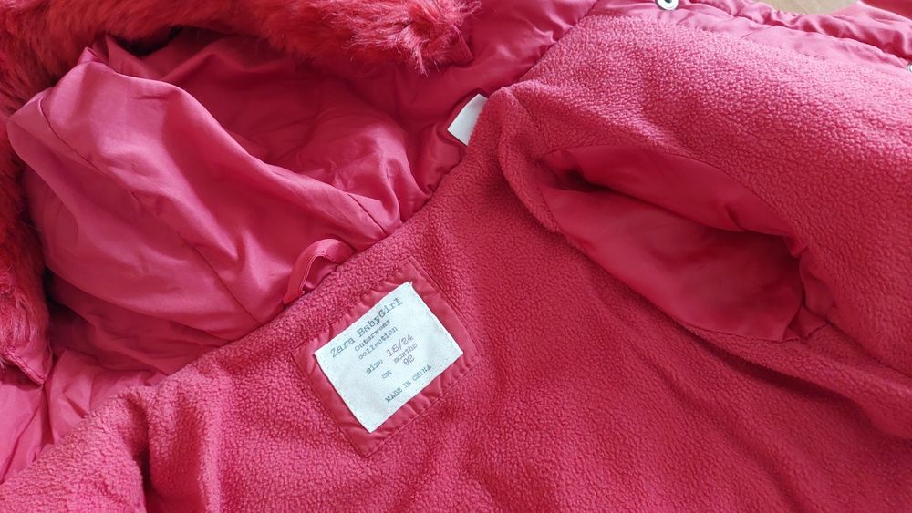 Kurtka zimowa rozm 92 ZARA