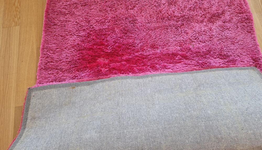 Carpete grande rosa