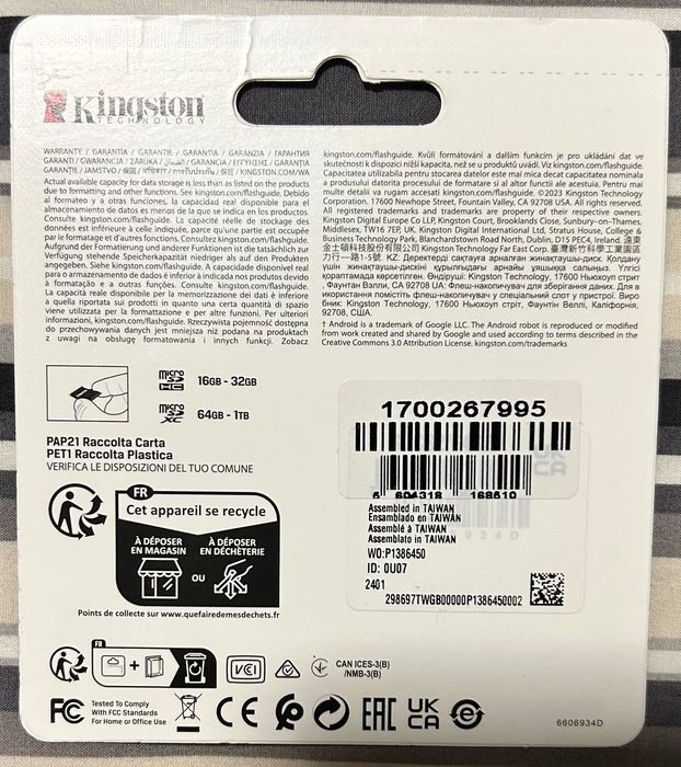 Cartão memória- Kingston