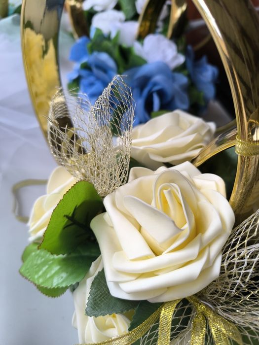 Кільця на машину на весілля, весільні прикраси на авто,кільця весільні