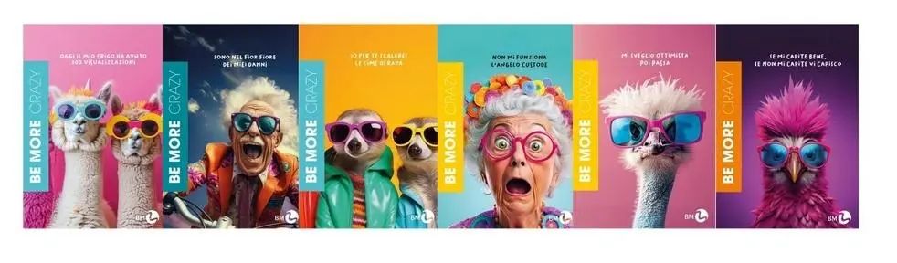 Zeszyt A4/96K Kratka Be More Crazy. Koh-I-Noor. Nowy Produkt