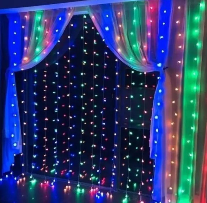 Світлодіодна гірлянда штора 240 LED 3х2 м мультиколір Є опт.