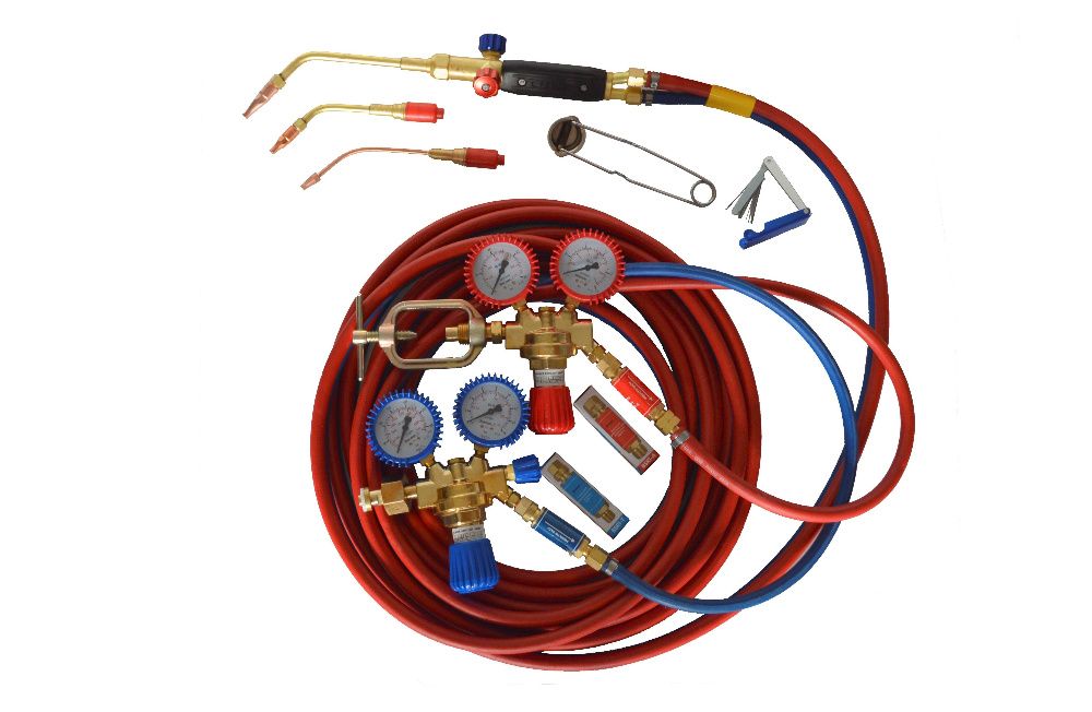 Zestaw do Spawania Palnik Perun 216 Acetylen Tlen Spawanie Gazowe 15M