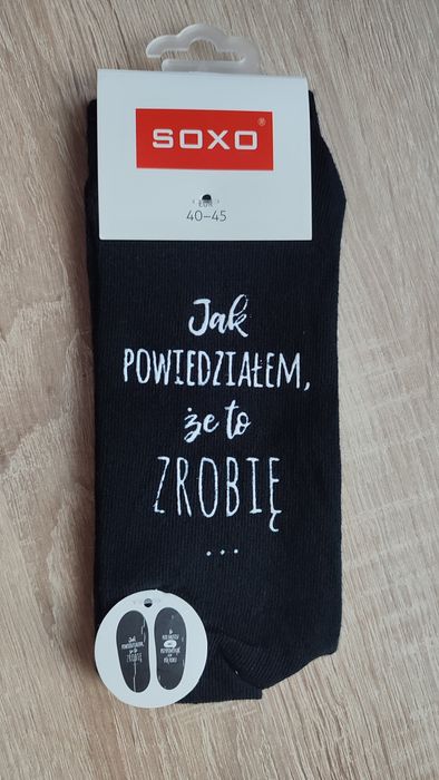Skarpetki Śmieszny tekst
