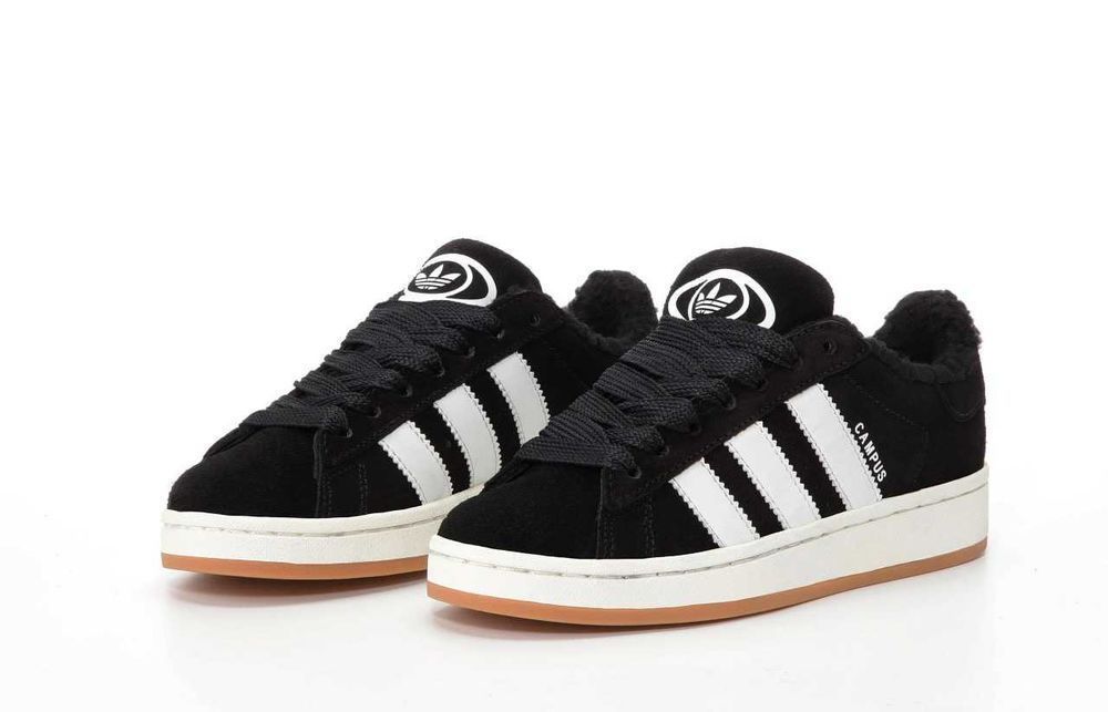 Унисекс зимние кроссовки Adidas Campus Winter Fur Мех адідас кампус