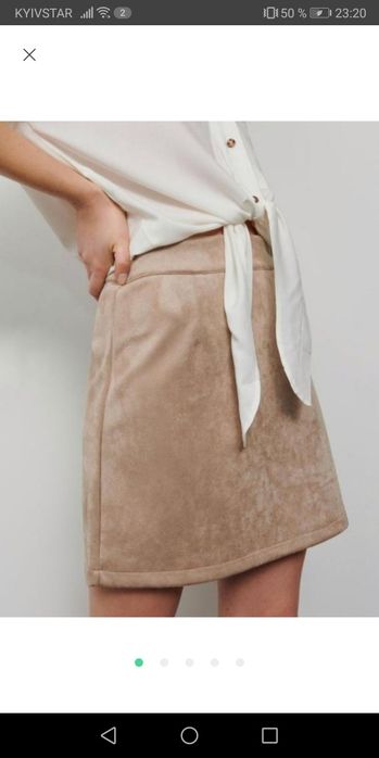Спідниця замшева RESERVED юбка  48р