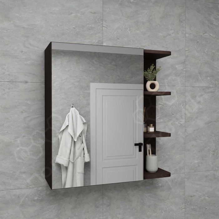 Шафка з дзеркалом шкафчик полиця навісна у ванну або кімнату