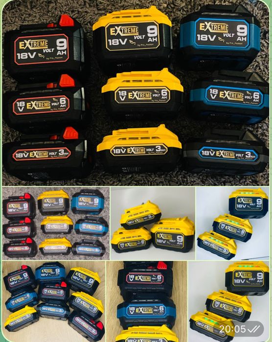 Akumulator do elektronarzędzi Dewalt Makita Milwaukee 18v 3ah/6ah/9ah