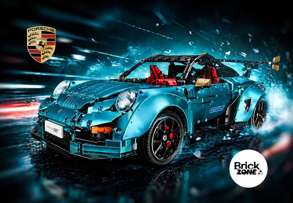 ‼️3389 деталей‼️ Конструктор Porsche 911 GT2 RS суперкар 1:8 (TGL T5026)