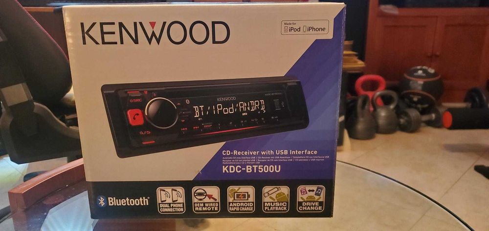 Auto-rádio Kenwood KDC-BT510U | USB – AUX – CD – BLUETOOTH - NOVO