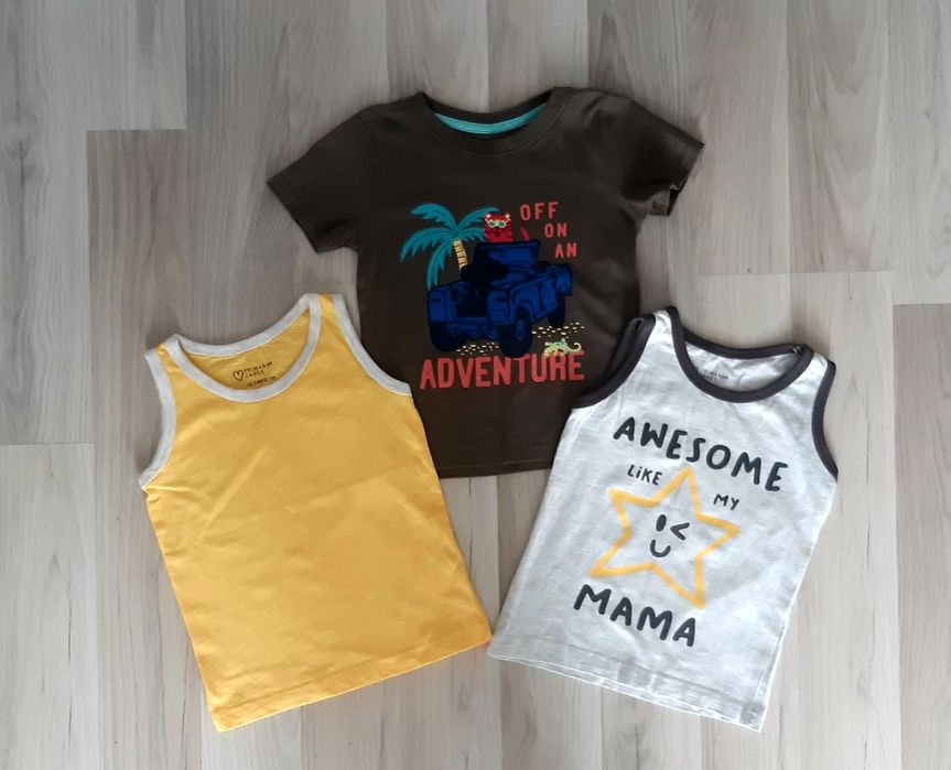 Komplet koszulek niemowlęcych 92 Primark